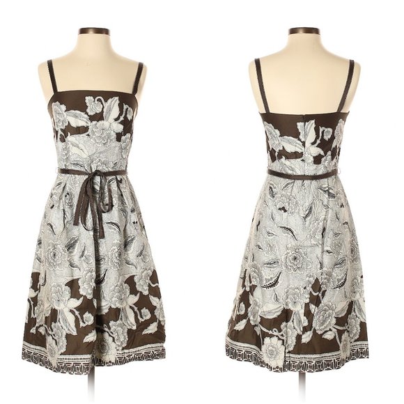 Ann Taylor Dresses & Skirts - Ann Taylor Chocolate Cotton Print Sundress- Sz. 2